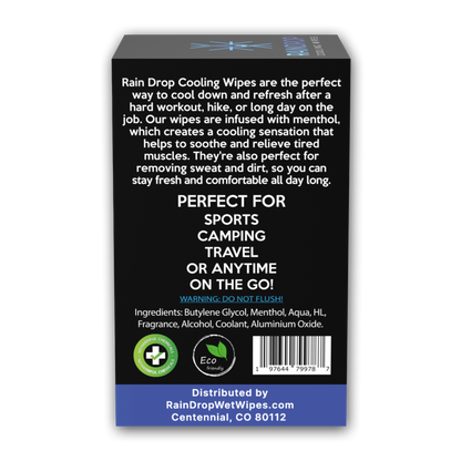 Rain Drop Cooling Wet Wipes